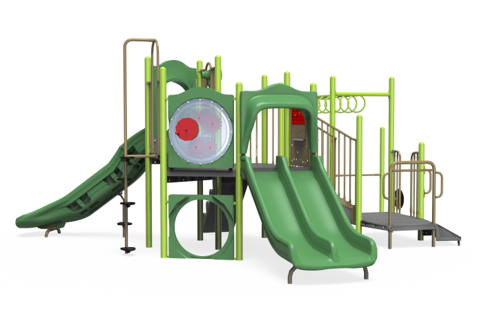 Little Tikes Commercial playground structure with double slide