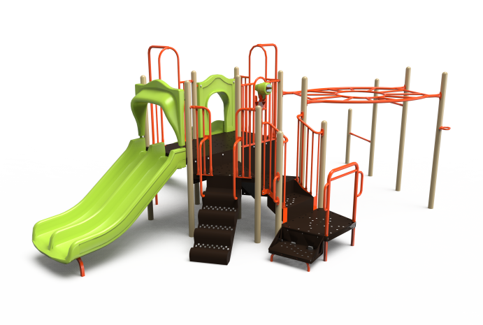 Little Tikes Commercial playground structure with double slide