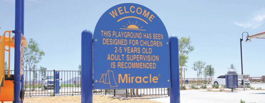 Playground Welcome Sign